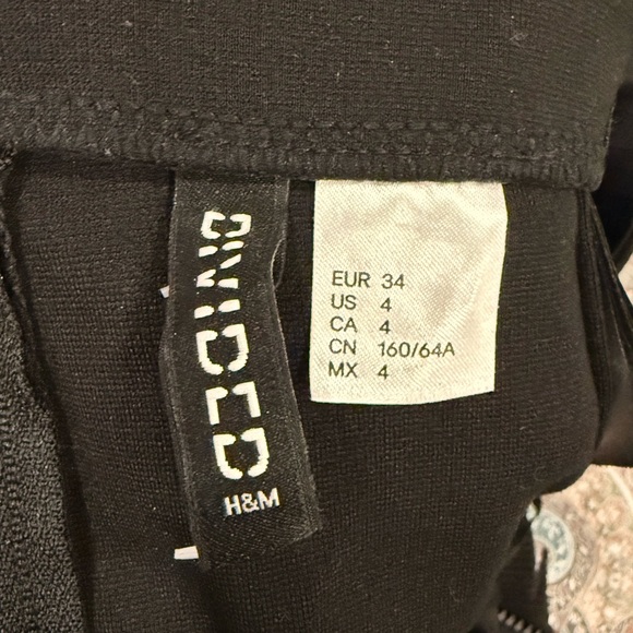 H&M Black Mini Skirt with Silver Accents - Picture 2 of 2